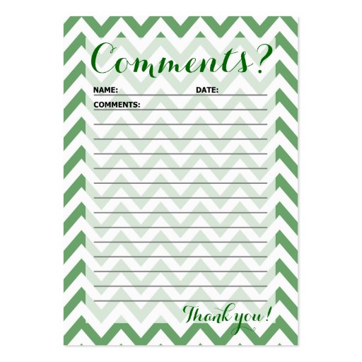 customer comment card template chevron customer comment card large business cards pack customer comment card template chevron customer comment card large business cards pack