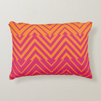 Hot Pink And Orange Pillows - Decorative & Throw Pillows Zazzle