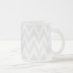 Chevron Dreams smoke chevron frosted glass Coffee Mugs