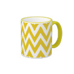 Chevron Dreams yellow and white chevron Coffee Mug