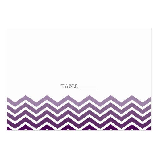 Chevron FLAT Placecards Business Card Templates (front side)