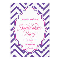CHEVRON - Girls Night Out BACHELORETTE- Invitation invitations