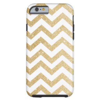 Chevron Gold Faux Glitter Phone Case iPhone 6 Case