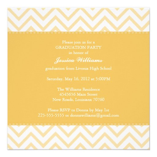 Chevron | Graduation Party Invite