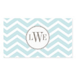 Chevron Monogram Calling Card Business Card Templates