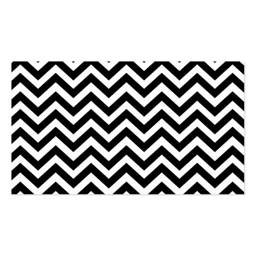 Chevron Pattern Business Card Template (front side)