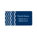 Chevron Pattern Custom Address Label