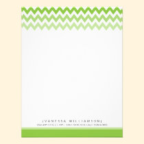 Chevron Pattern Custom Flat Note Cards (apple) invitations