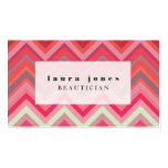 Chevron Pattern Hair Stylist Fashion Template business cards