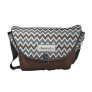 Chevron Pattern Rickshaw Messenger Bag (cocoa)