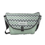 Chevron Pattern Rickshaw Messenger Bag (mint)