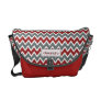 Chevron Pattern Rickshaw Messenger Bag (red)