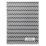 Chevron Pattern Trendy Notebook (black)