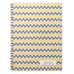 Chevron Pattern Trendy Notebook (lemon)