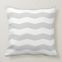 Chevron Pillow in Weathered/White