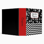 Chevron Print Personalized Custom Coupon Binder