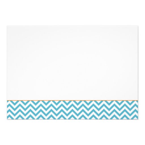 Chevron Pumpkin Fall Boy Baby Shower Invitation