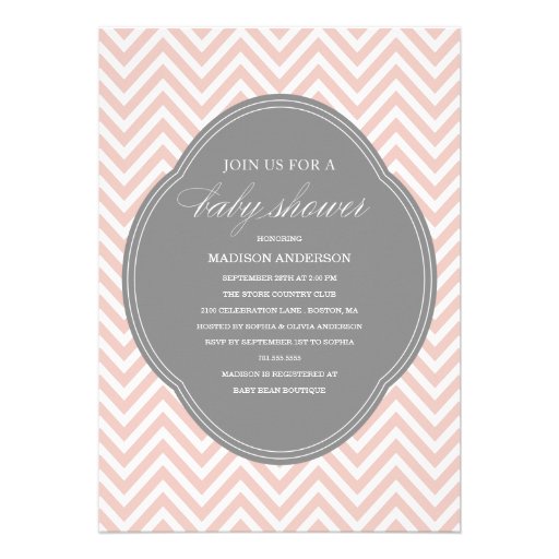 CHEVRON SHOWER | BABY SHOWER INVITATIONS