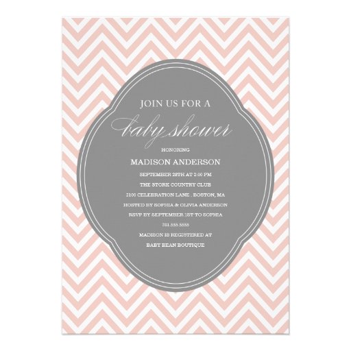 CHEVRON SHOWER | BABY SHOWER INVITATIONS