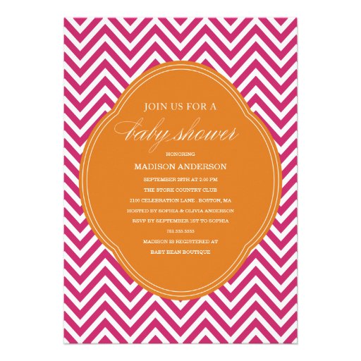 CHEVRON SHOWER | BABY SHOWER INVITATIONS