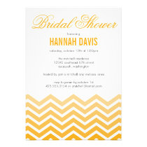 Chevron Shower Invitation invitations