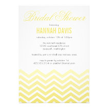 Chevron Shower Invitation invitations