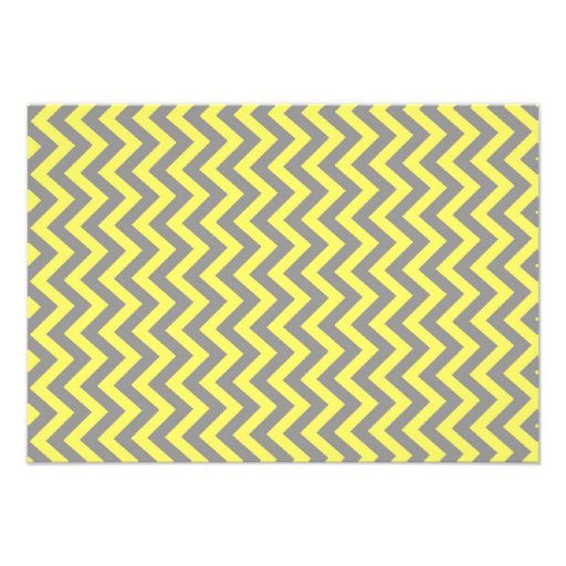 Chevron Stripe - yellow  Invitation - insert