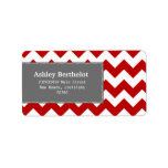 Chevron Stripes Address Label