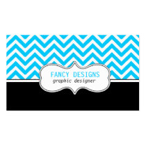Chevron Stripes Business Card Template