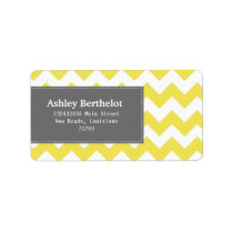 Chevron Stripes (Today's Best Award) Personalized Address Labels