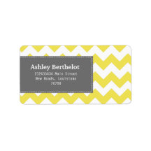 Chevron Stripes (Today's Best Award) Personalized Address Labels