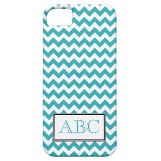 Chevron Turquoise & White iPhone 5 Case iPhone 5 Covers