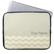 Chevron zigzag pattern elegant modern laptop sleeves