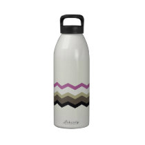 chevron zigzag pattern stripe water bottles