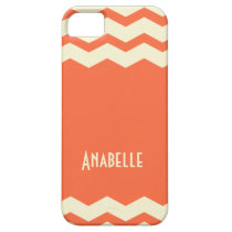 chevron zigzag pattern - vibrant orange and cream casemate cases