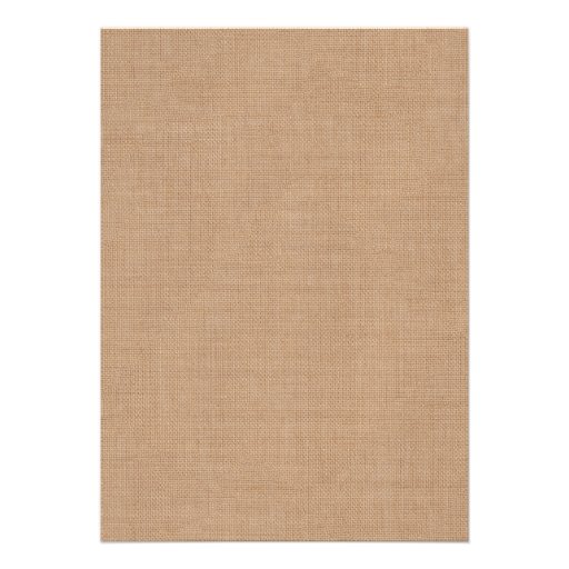 Chevrons on Burlap Wedding Invitation