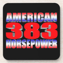 chevy 383 stroker beverage coasters