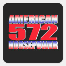 Chevy 572 Big Block Square Sticker