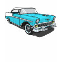Chevy Bel Air - Blue t-shirts by rumplefart Chevy Bel Air - Blue t-shirts