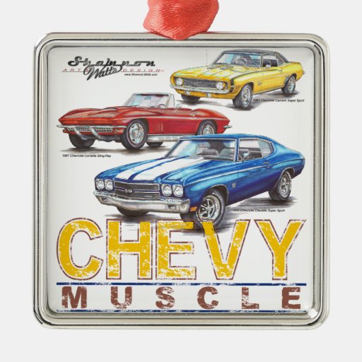 Chevy Muscle Christmas Ornament Zazzle