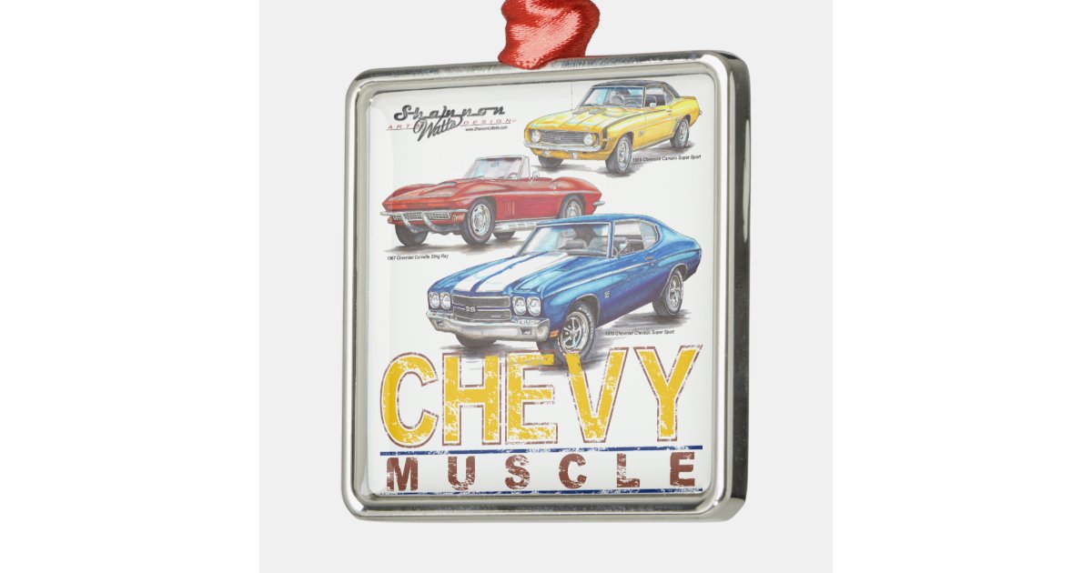 Chevy Muscle Christmas Ornament Zazzle