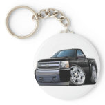 Chevy Silverado Black Truck Keychains