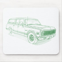 Chevy Suburban 1972 Mouse Pads