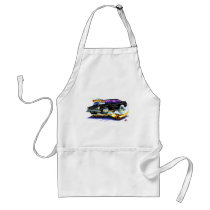 Chevy Vega Black Car Aprons