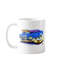 Chevy Vega Blue Car Coffee Mugs
