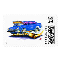 Chevy Vega Blue Car Postage Stamps