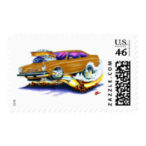 Chevy Vega Brown Car Postage Stamp