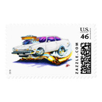 Chevy Vega White Car Postage Stamps