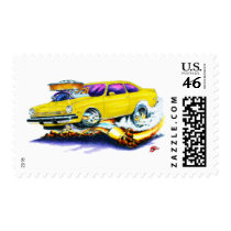 Chevy Vega Yellow Car Postage Stamp