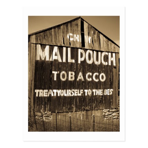 Chew Mail Pouch Tobacco Barn Postcard Zazzle